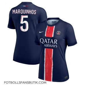 Paris Saint-Germain Marquinhos #5 Replika Hemmatröja Damer 2024-25 Kortärmad